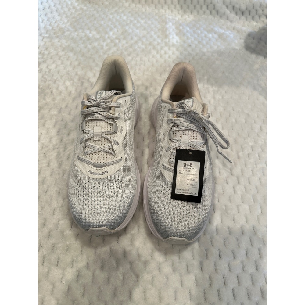 Under Armour HOVR Turbulence 2 Running Shoes White Grey 3026520-111 Mens 7.5 - Picture 11 of 12